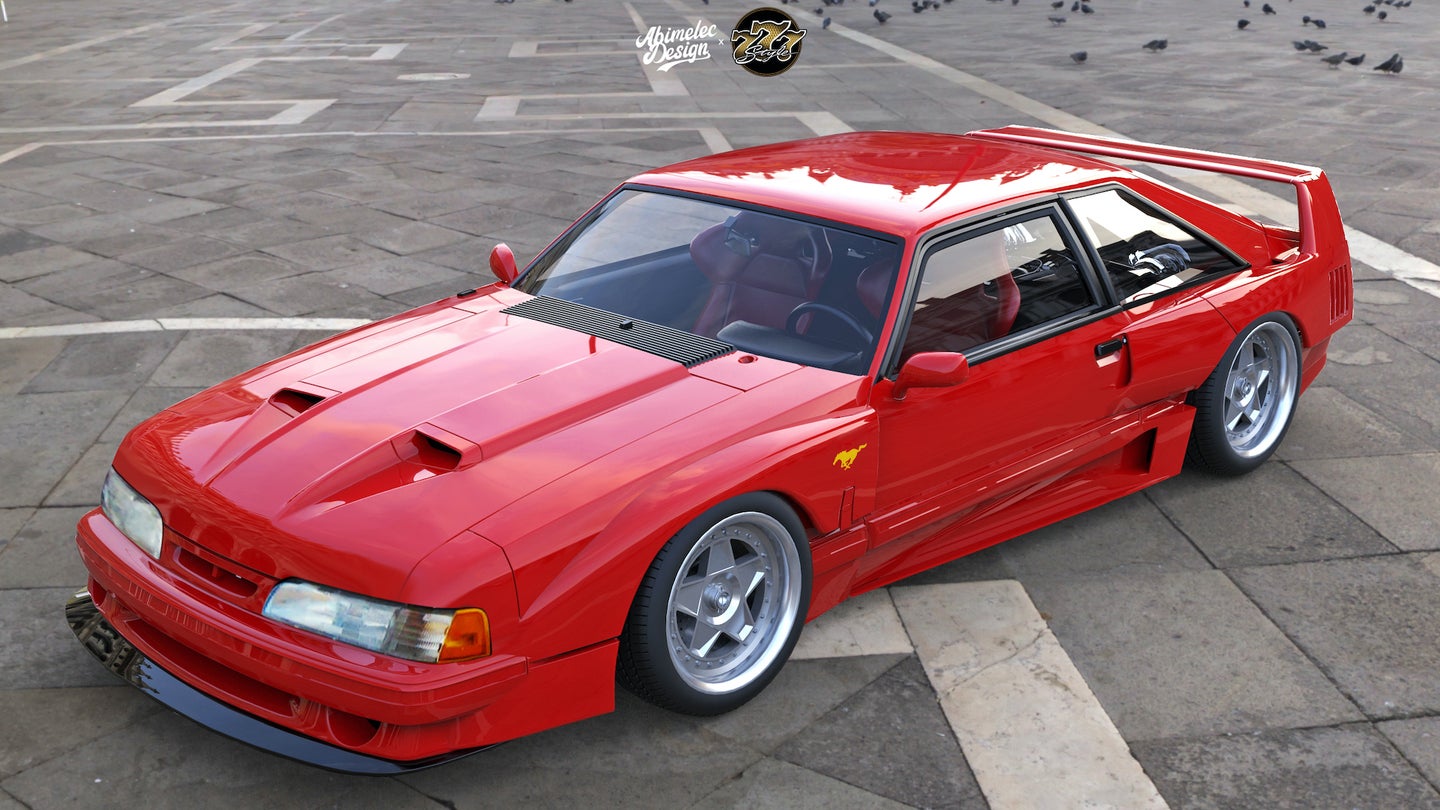 Are You Cool With This Ferrari F40, Foxbody Ford Mustang Mashup?