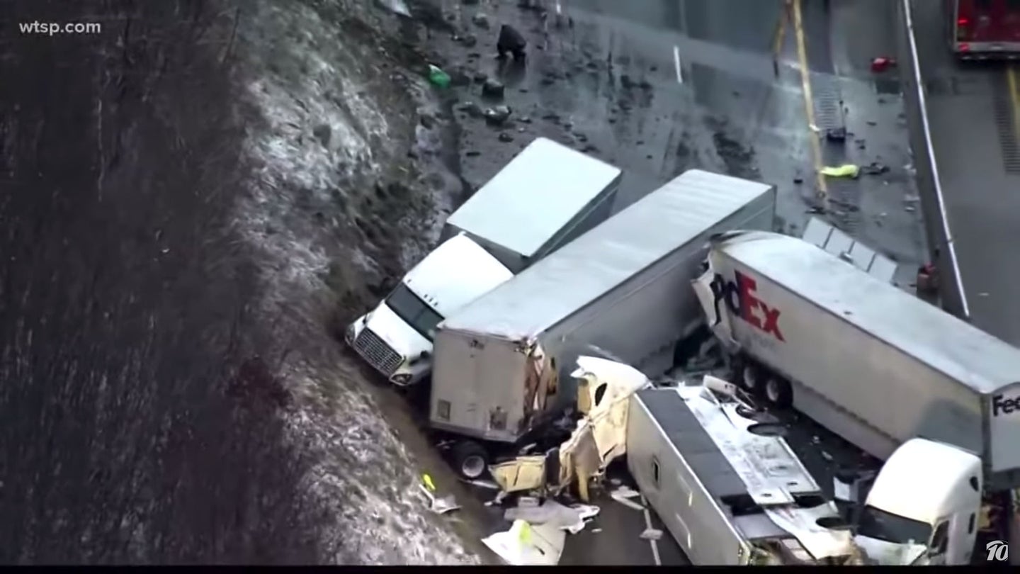 Pennsylvania Turnpike Crash Involving Tour Bus, Multiple Semi-Trucks Kills Five