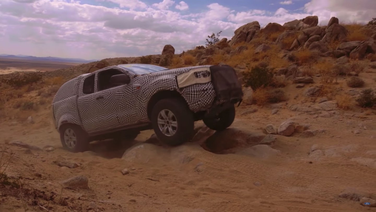 2021 Ford Bronco Prototype Blasts Through Desert at High Speed in New Teaser
