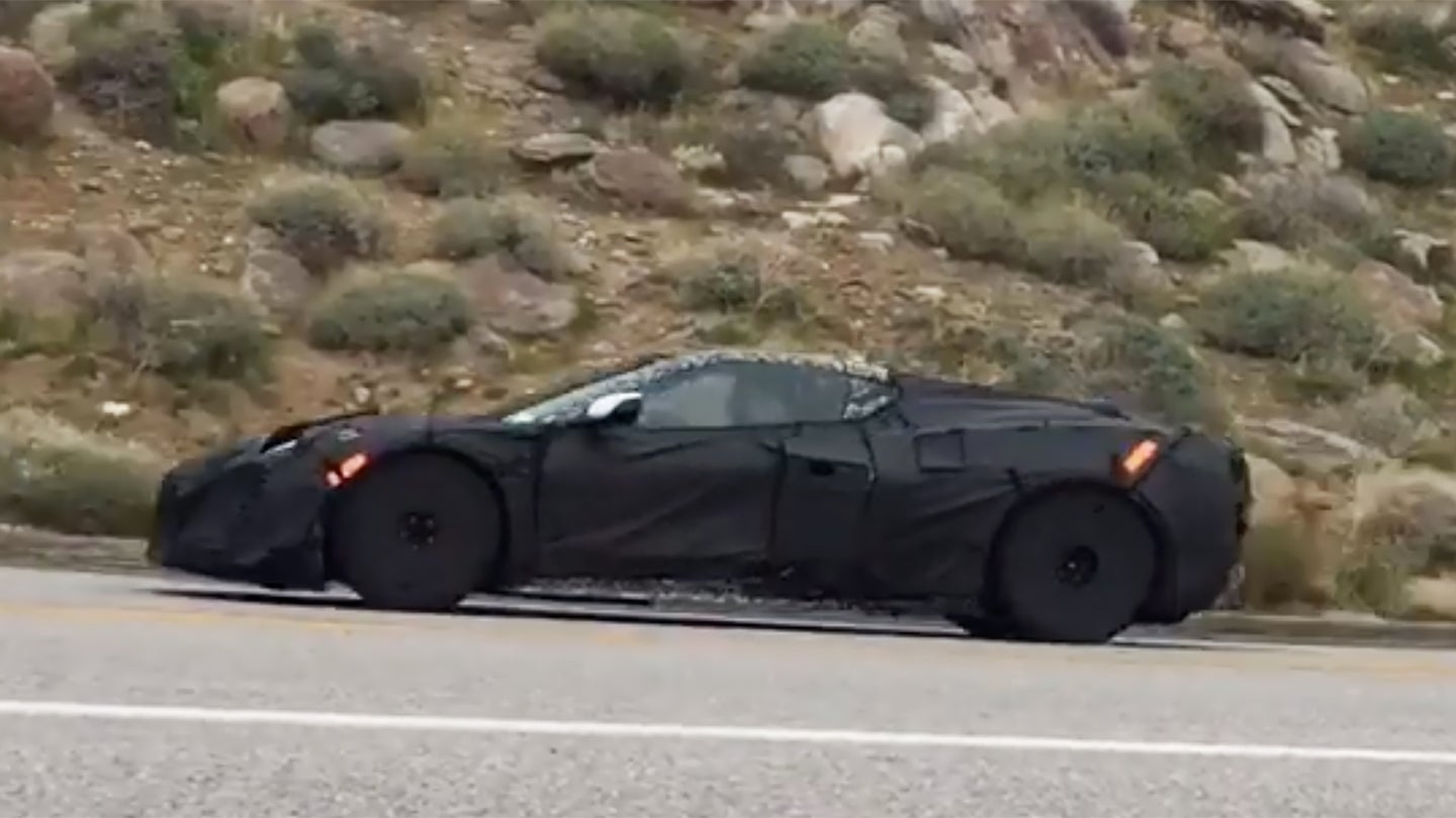 This Sure Sounds Like a Chevy Corvette Prototype Testing a Flat-Plane V8 Engine