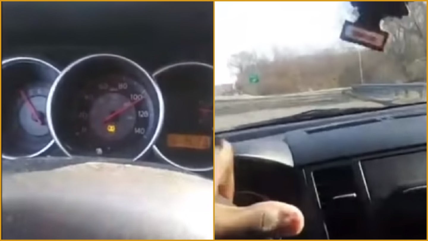 Man Records Himself Driving 100 MPH, Then Crashes