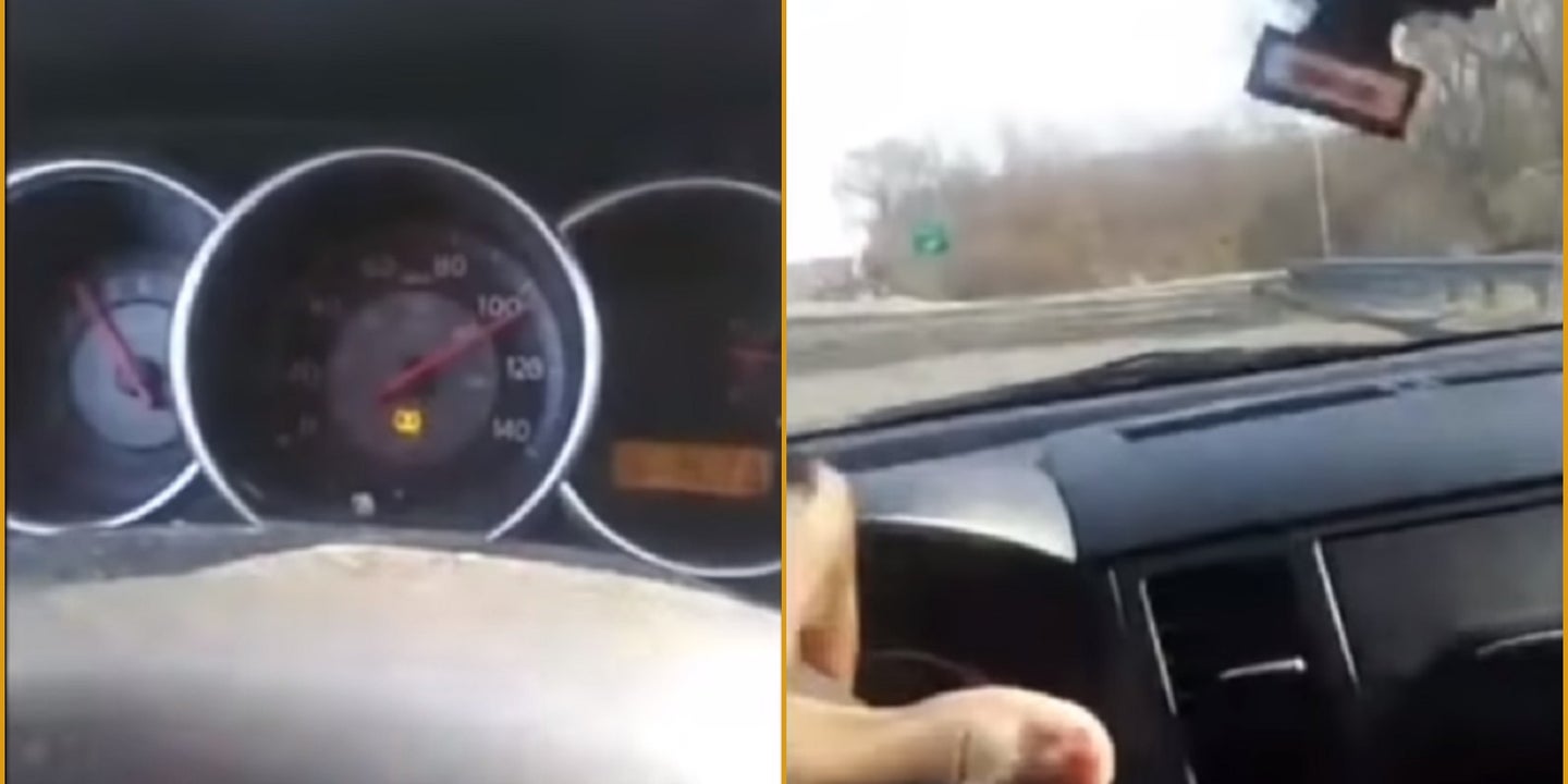 Man Records Himself Driving 100 MPH, Then Crashes