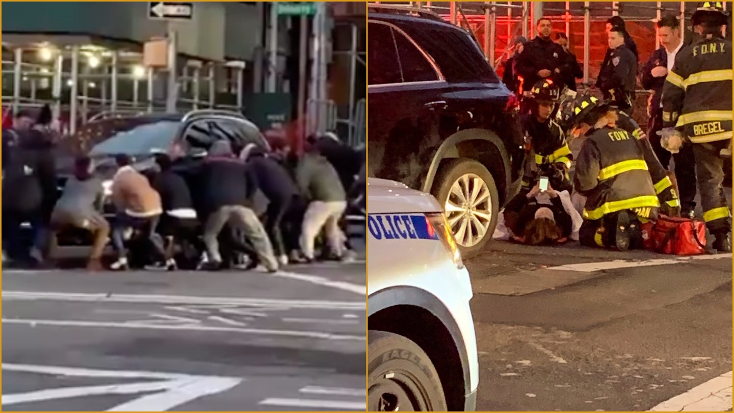 Watch New Yorkers Lift a Mercedes-Benz SUV to Save Woman Trapped Underneath