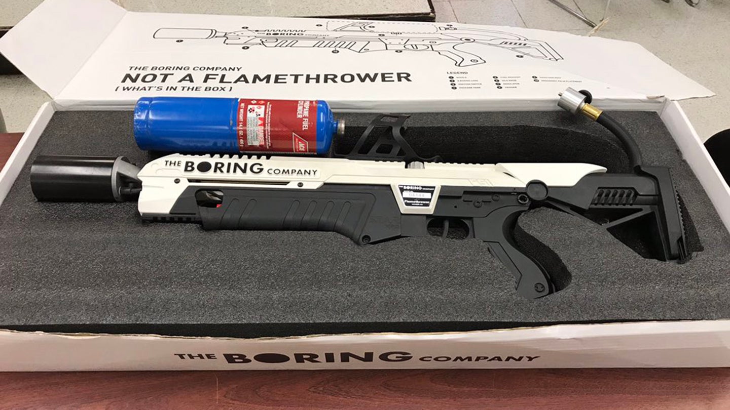 NYPD Confiscates Boring Company Flamethrower From ‘Barricaded Criminal’