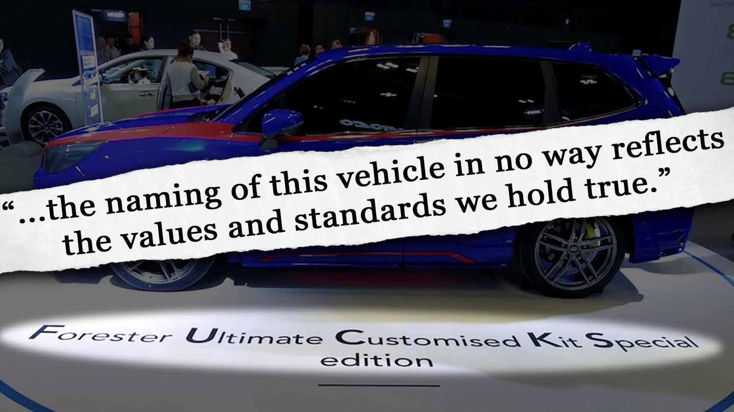 Here’s the Apology Subaru Sent to American Dealers Over the Subaru F.U.C.K.S. Debacle
