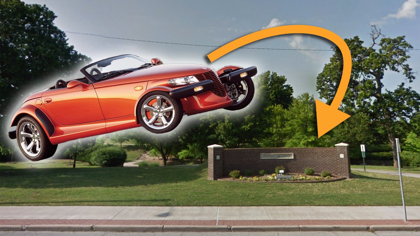 There’s a 1998 Plymouth Prowler Prototype Buried in a Tulsa City Park