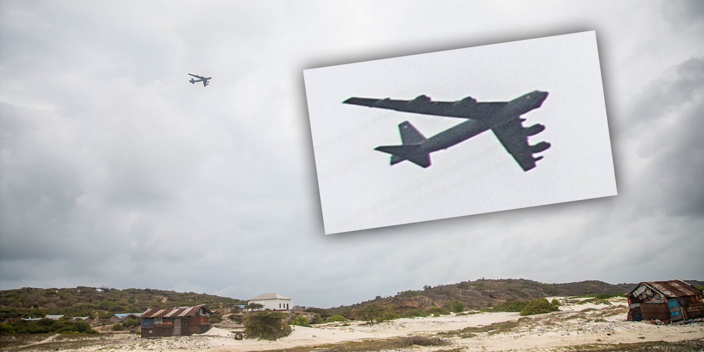 B-52 Bomber Spotted Flying Low Just Off Somali Coast (Updated)