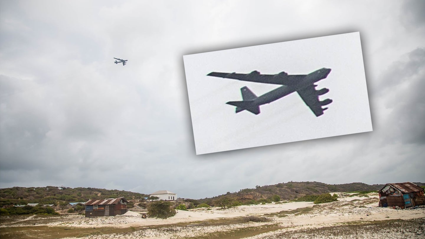 B-52 Bomber Spotted Flying Low Just Off Somali Coast (Updated)