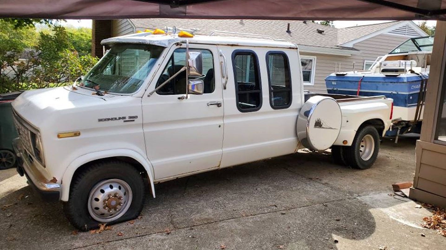 Ford E-350 Centurion Van-Truck For Sale Might Be the Most Peculiar Pickup Out There