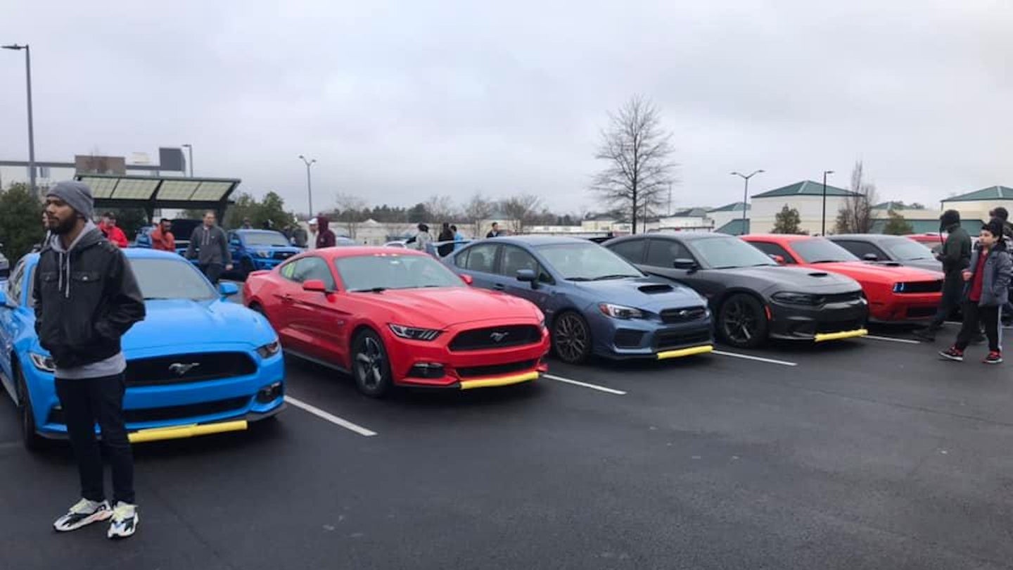 Cars and Coffee Geniuses Roast Dodge Owners With Pool Noodle Splitter Guards