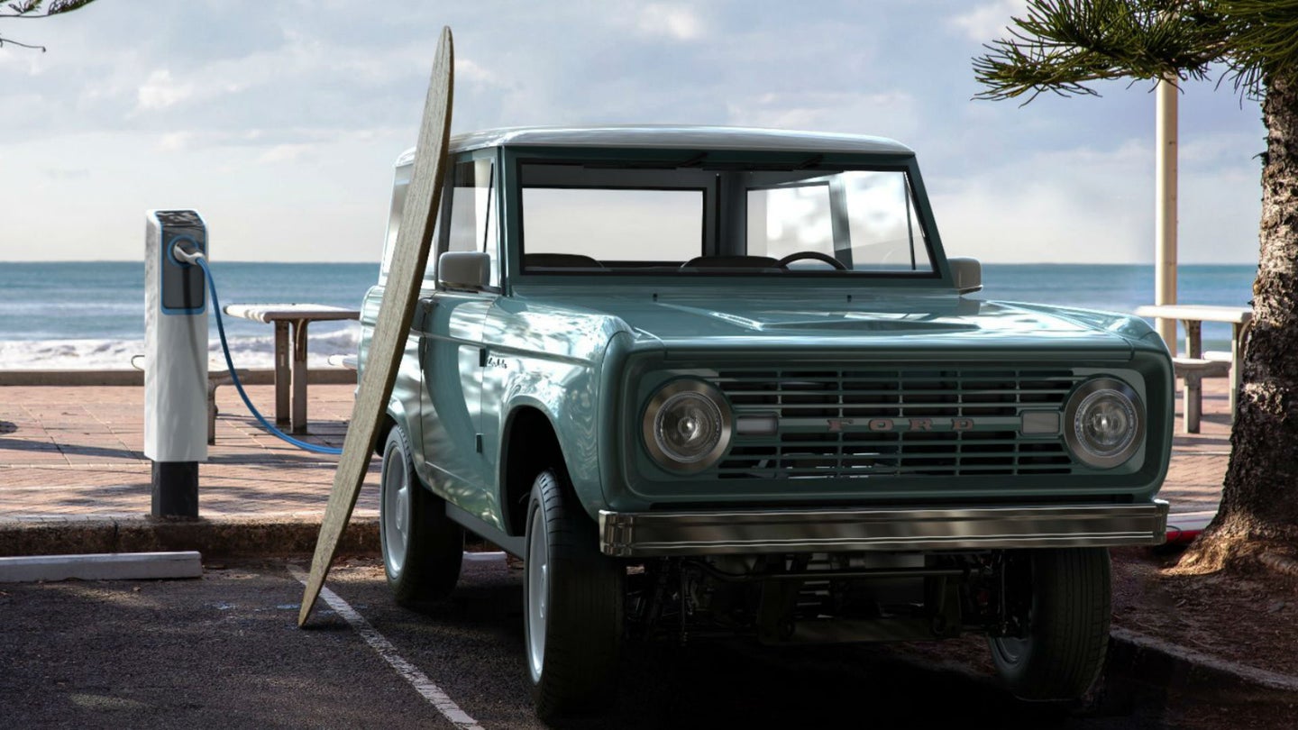 Classic Ford Bronco EV Infuses New-Age Tech Into Iconic Off-Roader for $185K