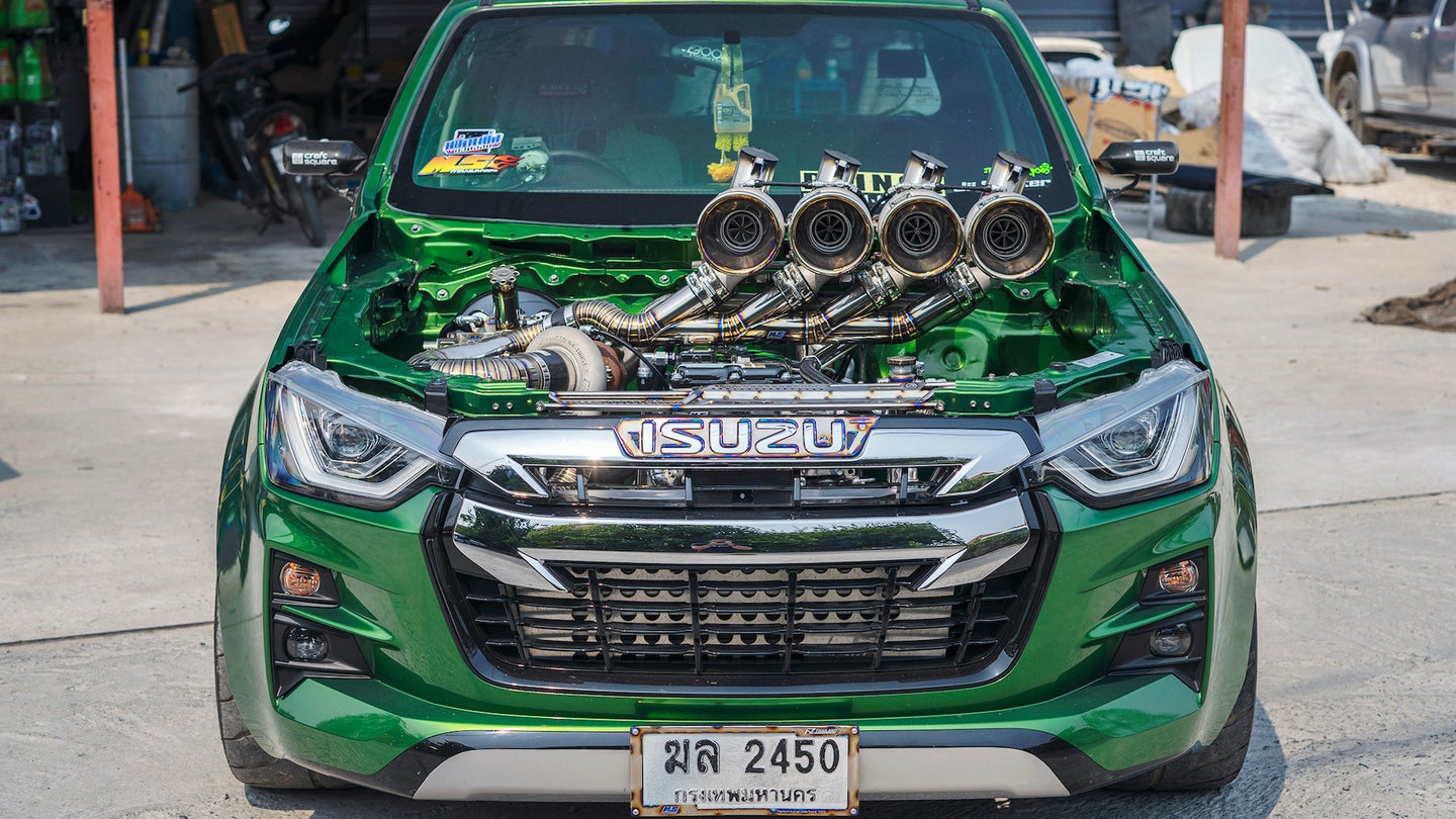 Wild Isuzu D-Max Diesel Pickup Has More Turbochargers Than Cylinders