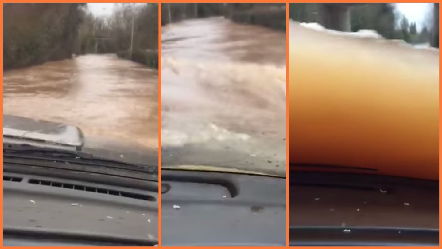 Watching This Isuzu Tread Water Up to Its Windshield Will Stress You Out