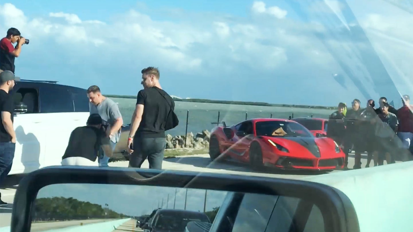 Florida Supercar Fools Blocked The Keys’ Only Highway to Take This Awful Picture