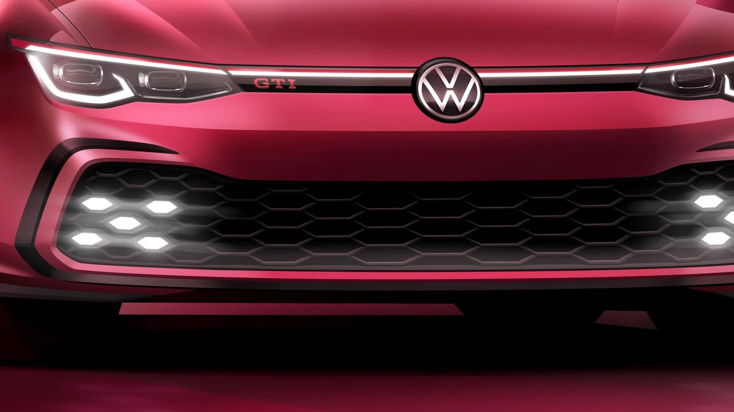The Upcoming 2021 VW Golf GTI Has Lights in Its Grille, and it Rules