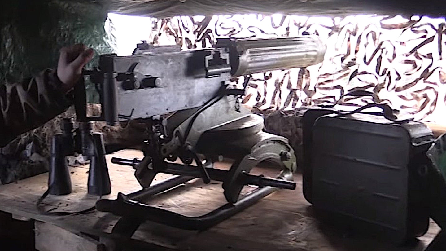 Ukrainian Troops Are Still Using This Pre-World War I-Era Maxim Machine Gun In Combat
