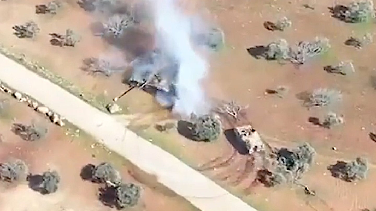 Crazy Video Out Of Syria Shows An Armored Personnel Carrier Brawling With A T-72 Tank