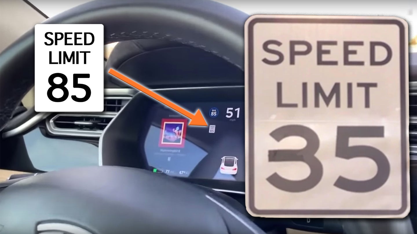 Here’s What’s Really Going on in That Video of a Tesla Being Tricked into Speeding by Black Tape