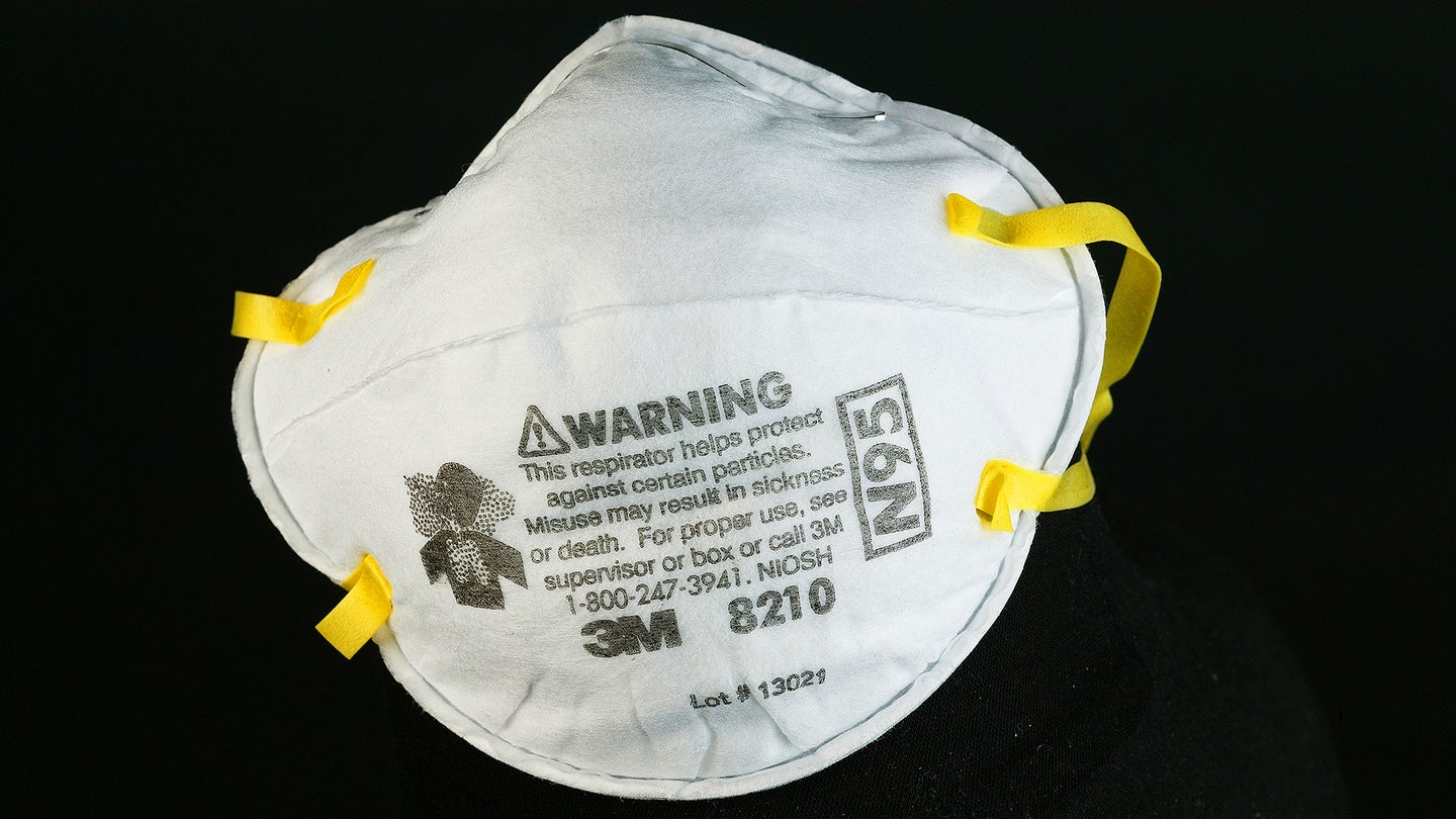 Product shot of an N95 SARS mask.SCMP in-house studio. 27 APRIL 2007