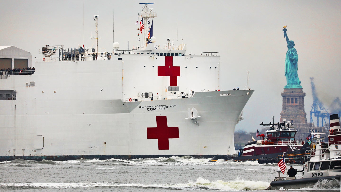 The Navy Tried To Retire Its Two Huge COVID-19 Fighting Hospital Ships Two Years Ago