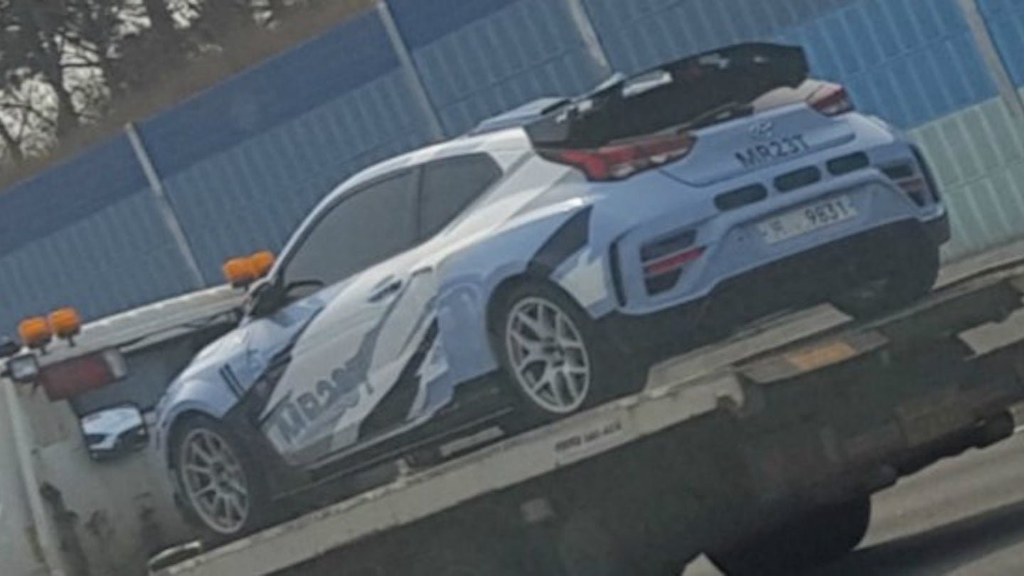 Here’s Hyundai’s Mid-Engined Sports Car Prototype Out Testing With Hybrid Power