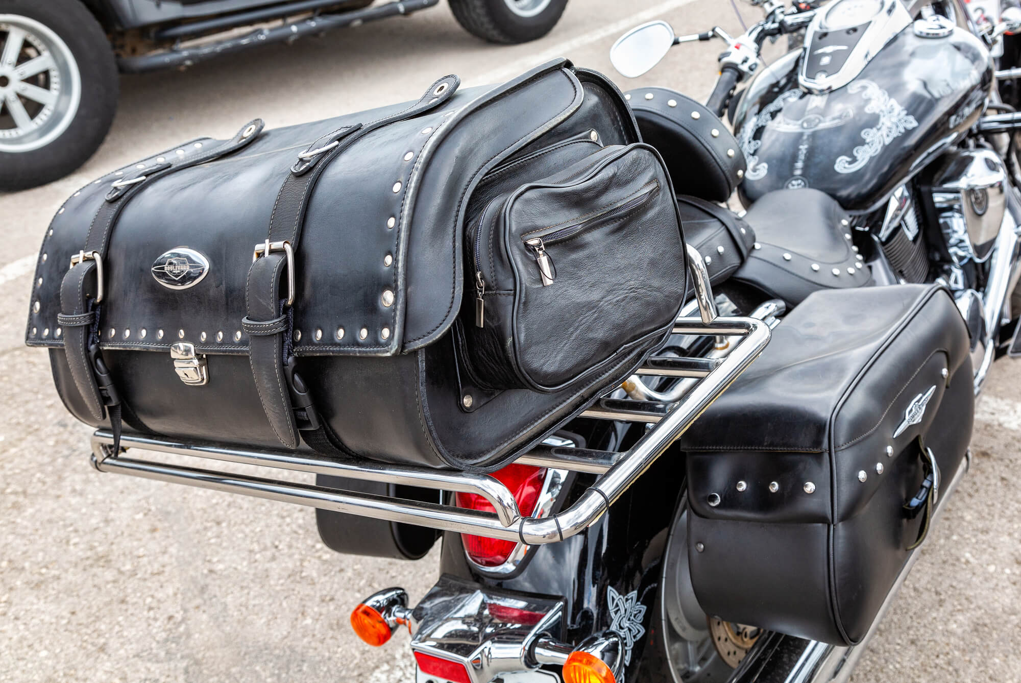 Motorcycle Tail Bag Backpack Rear Seat Travel Luggage Helmet Holder Waterproof 