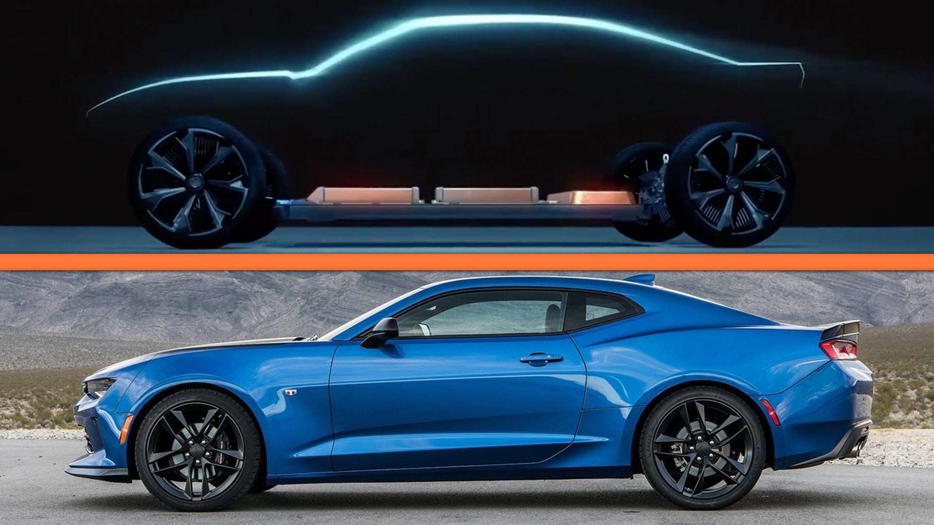 gm teases an electric chevrolet camaro
