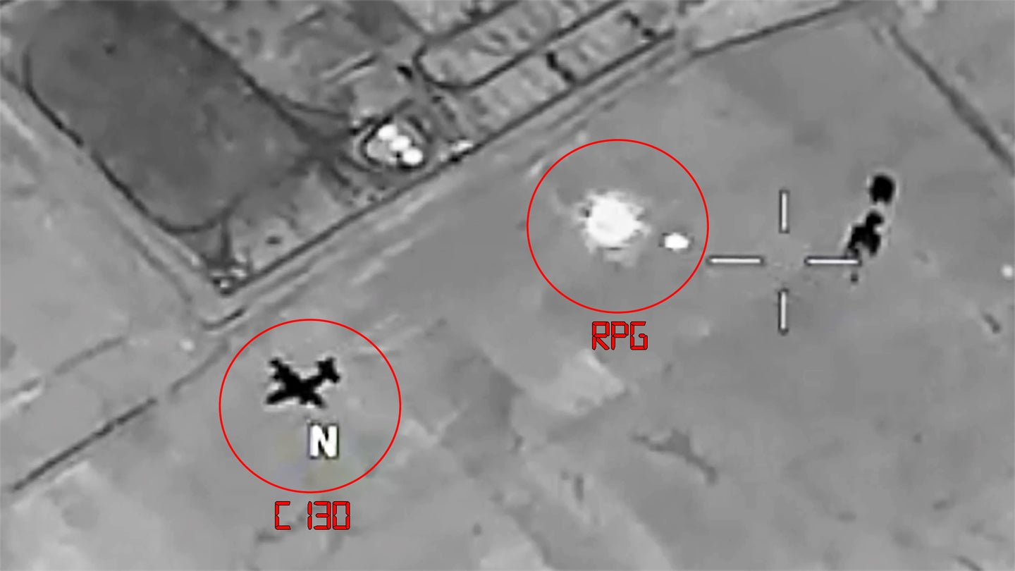 Militants Fire RPG At C-130 Then An MQ-9 Reaper Crew Promptly Locates, Tracks, And Kills Them