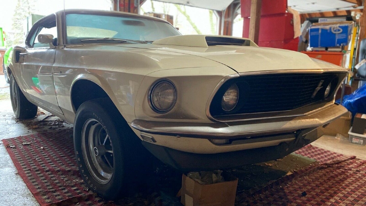 For Sale: A 1969 Ford Mustang Boss 429 That Hasn’t Moved in Nearly 40 Years