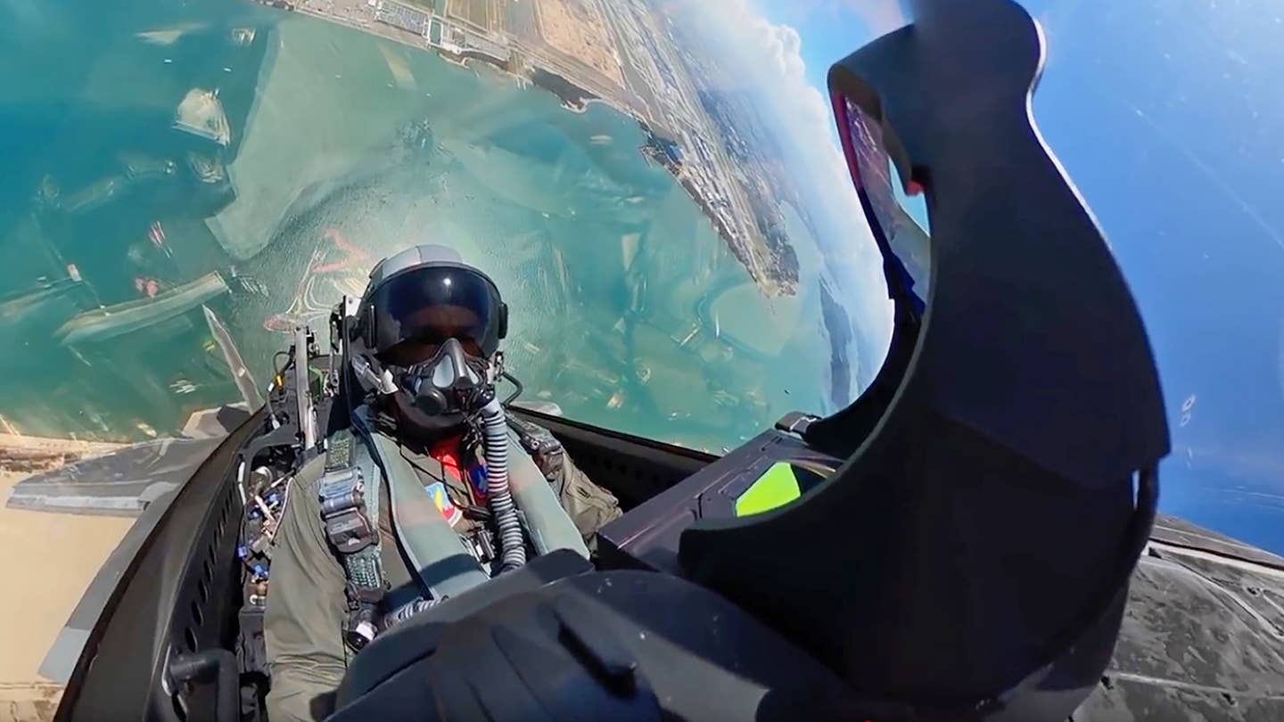Watch Every F-22 Raptor Air Show Maneuver From Inside The Cockpit For The First Time