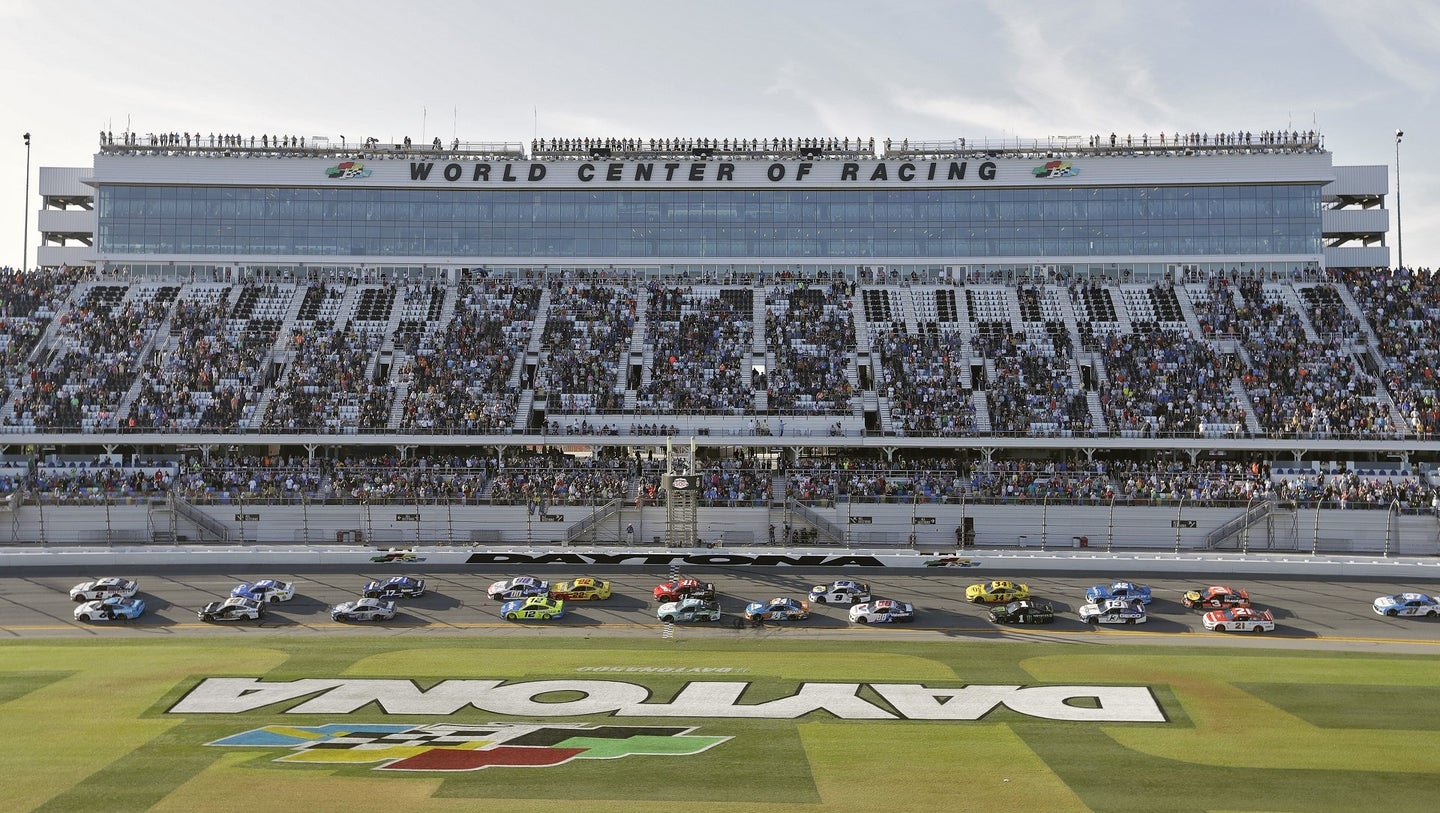 With Racing on Pause, Daytona International Speedway Is Now a Drive-Thru Coronavirus Test Site