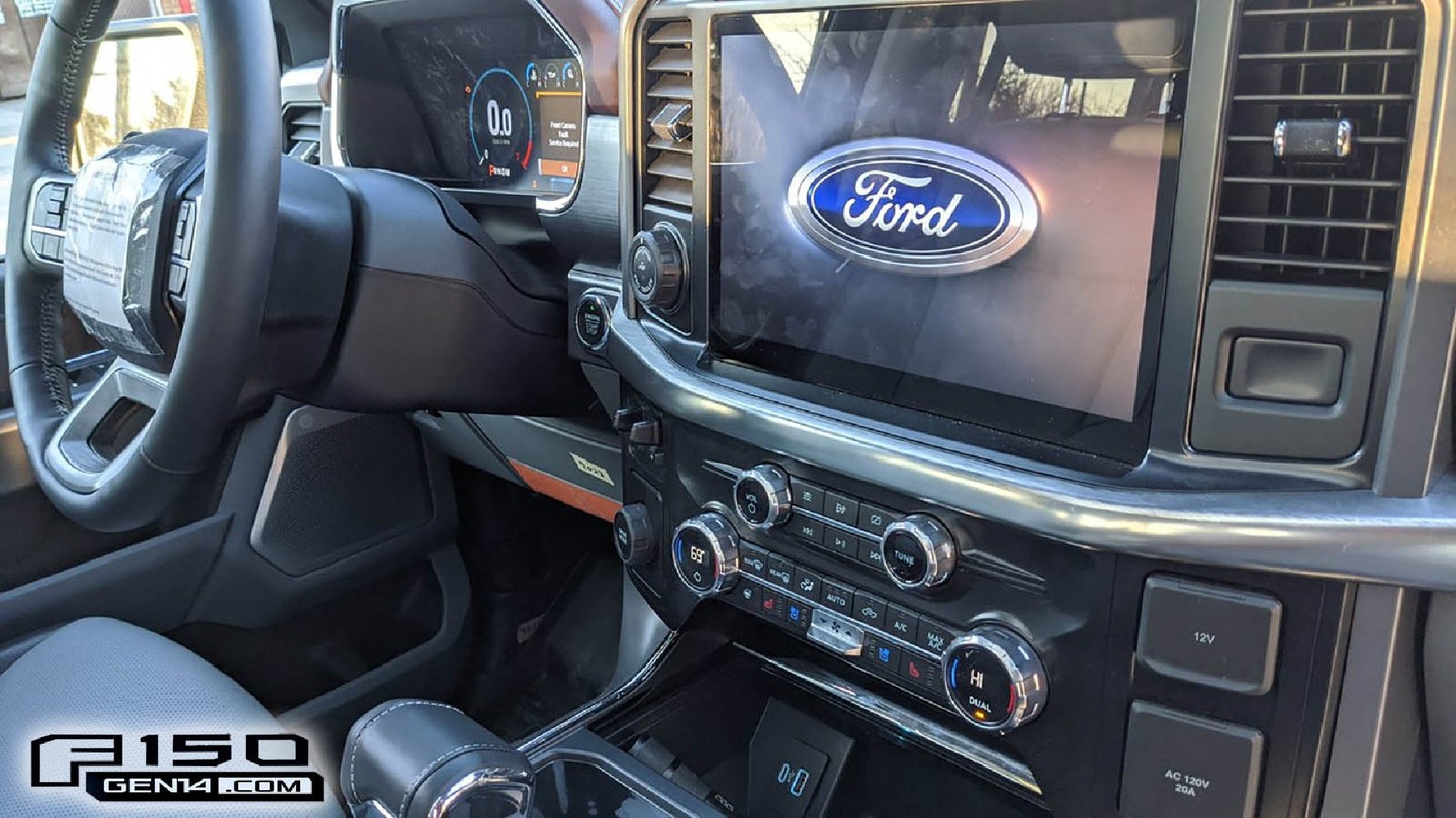 The New 2021 Ford F-150’s Interior Goes Big on Screens