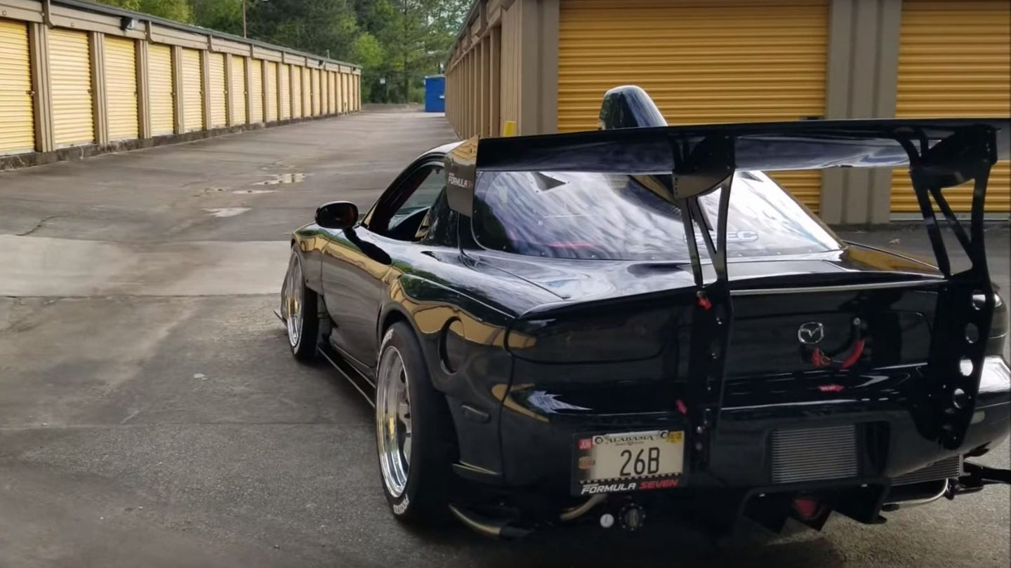 Watch This Turbo 4-Rotor Air-Shifted RX-7 Rev to an Ear-Splitting 9,500 RPM