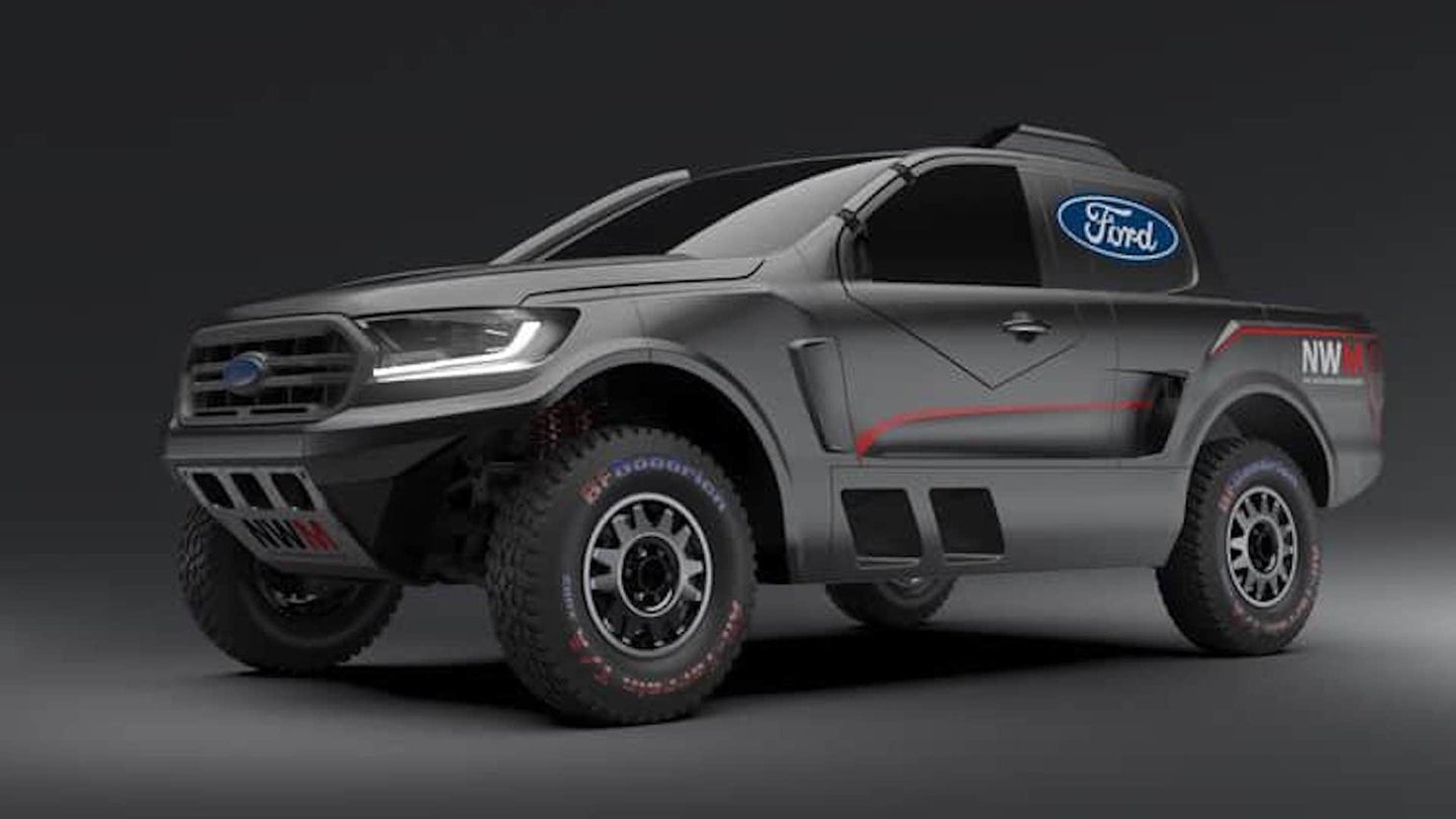 Ford Ranger Rally Raid Truck Has a Twin-Turbo Raptor Engine and Sequential Manual