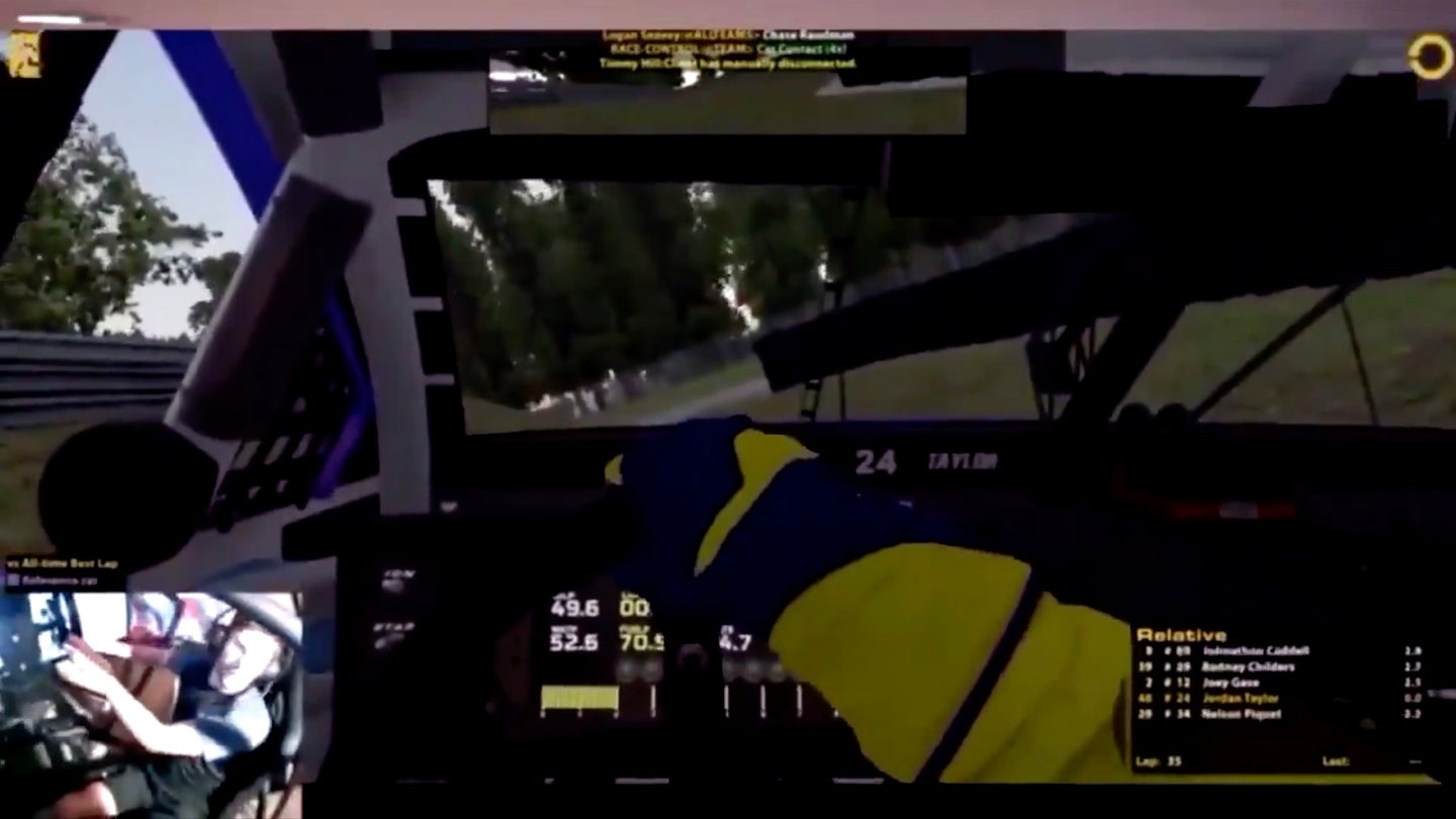 A Pro Racer Wrecked So Hard in iRacing that His Sim Rig Collapsed