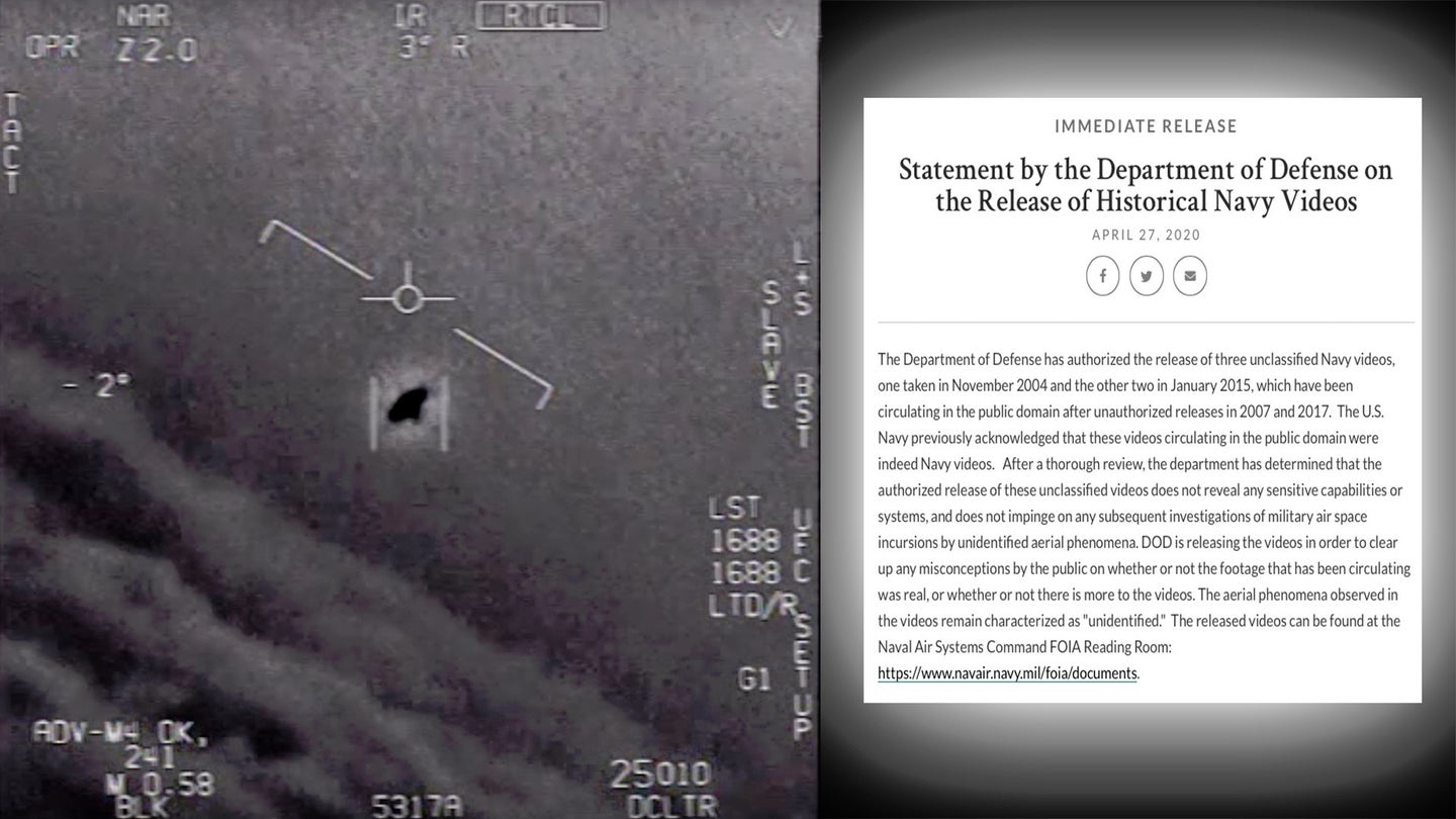 Navy Officially Releases Controversial UFO Videos
