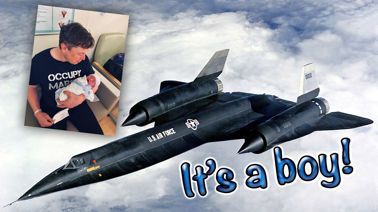 Elon Musk And His Partner Grimes Name Their Newborn After The A-12 Spy Plane