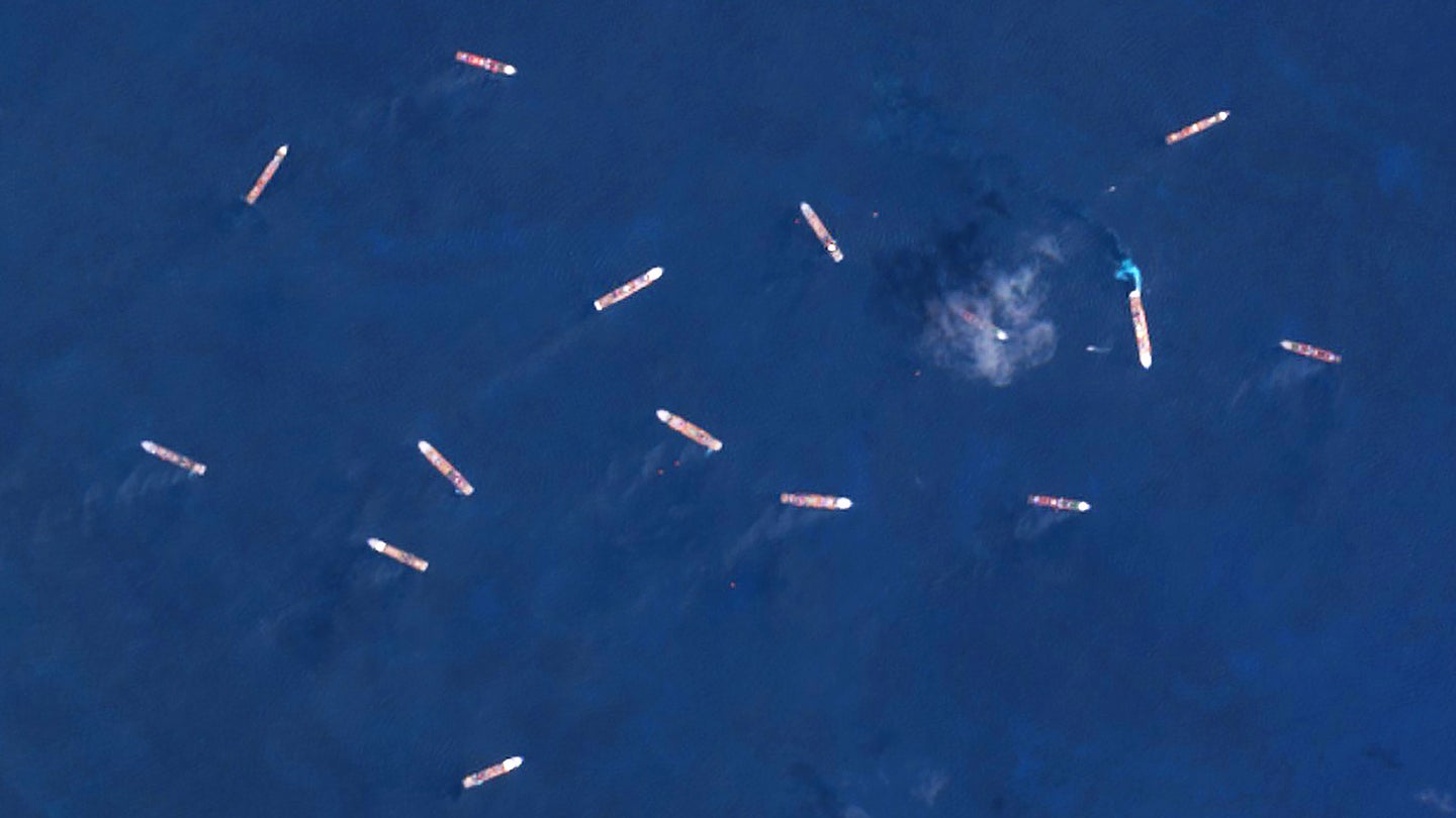 Satellite Images Show Armadas Of Vacant Cruise Ships Huddling Together Out At Sea