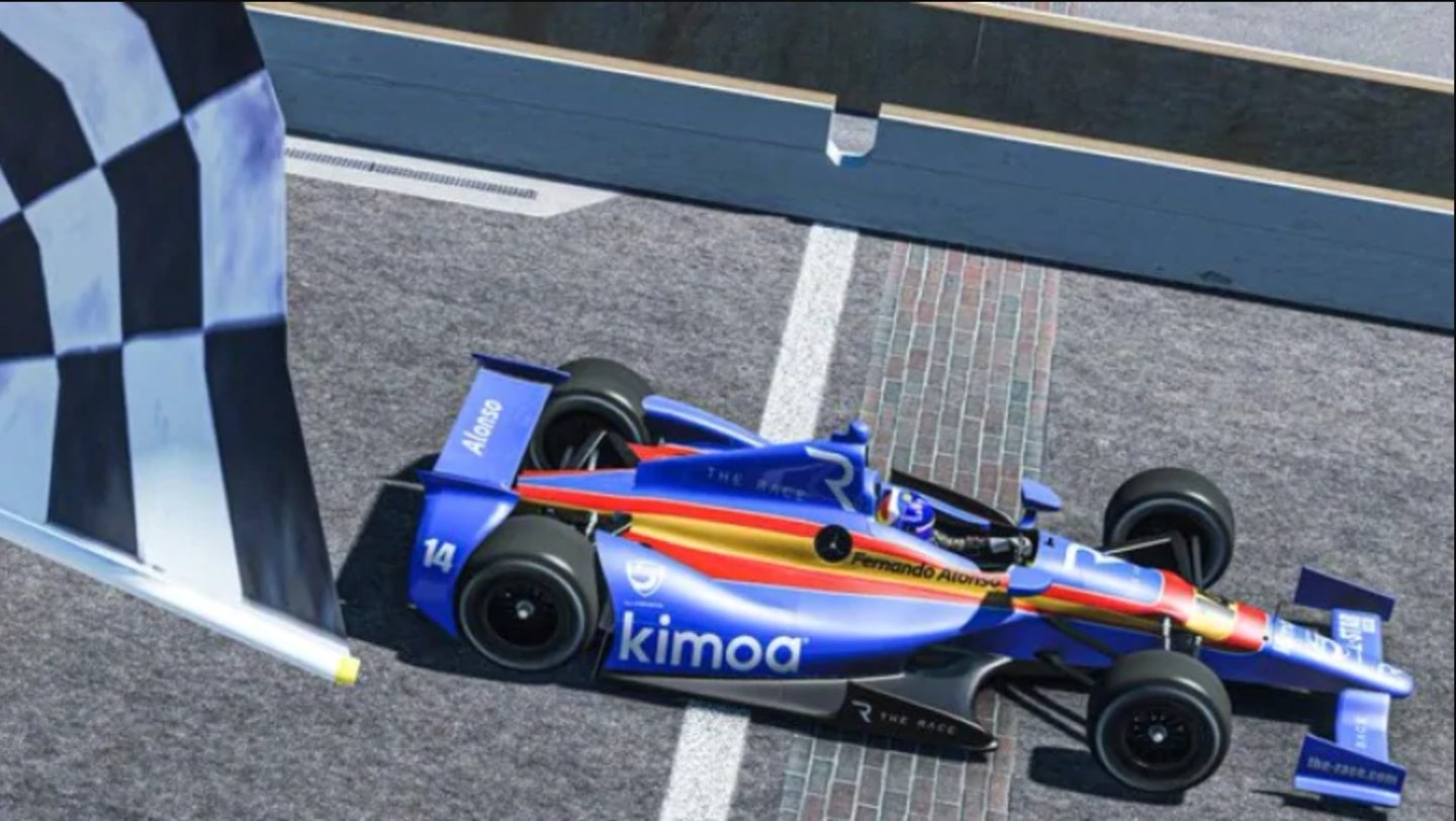 Fernando Alonso Completes Dominant Virtual Sweep at Indianapolis Motor Speedway