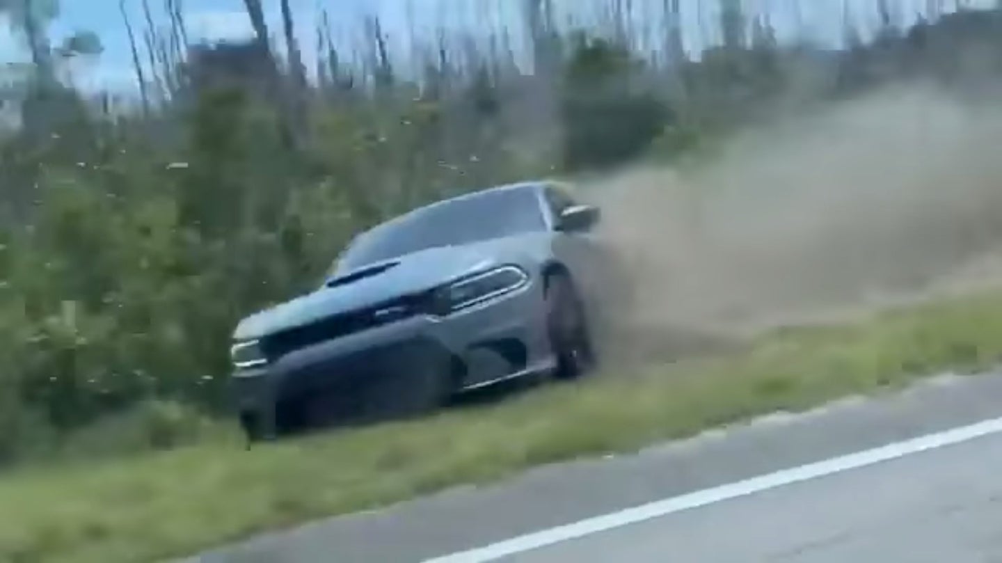 Dodge Charger Hellcat vs. Ford Mustang GT500 Street Race Ends Predictably Poorly