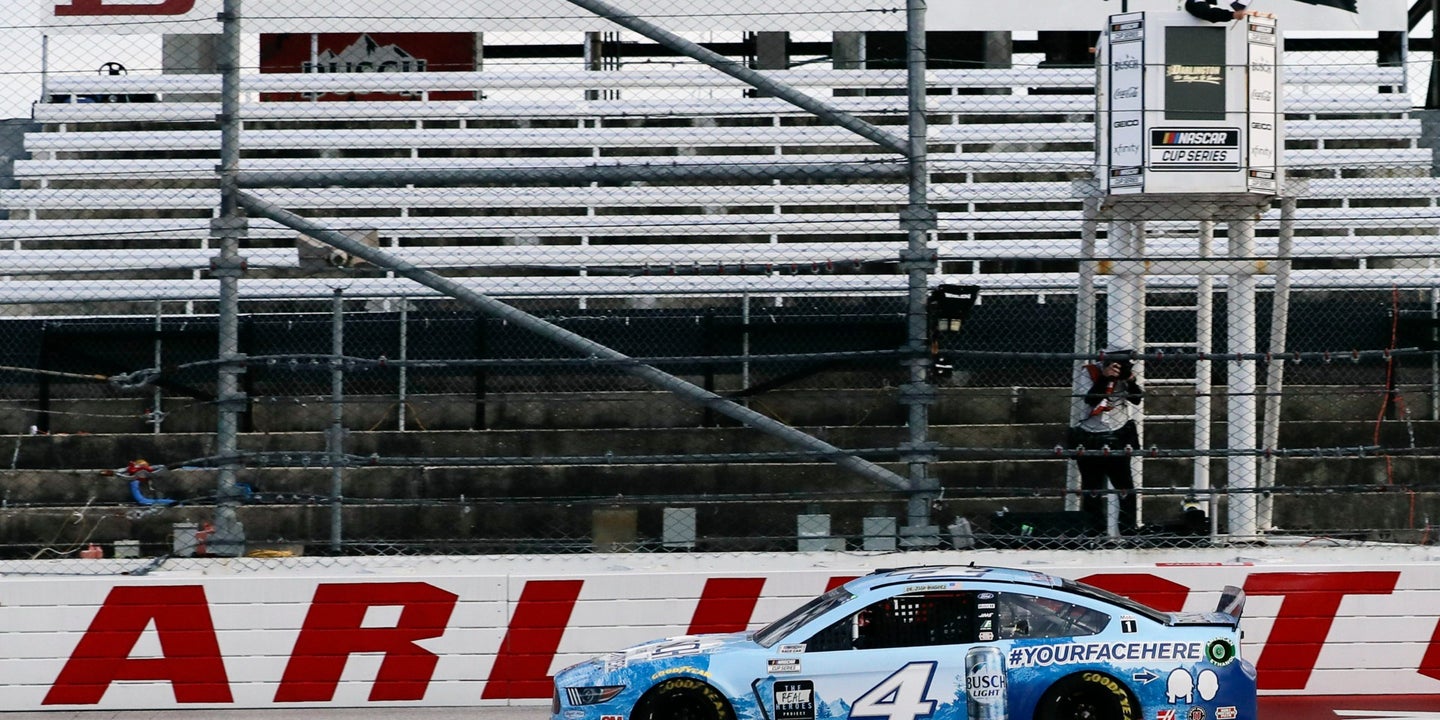 Kevin Harvick Muscles to Clear Victory in NASCAR’s Return to Real Racing