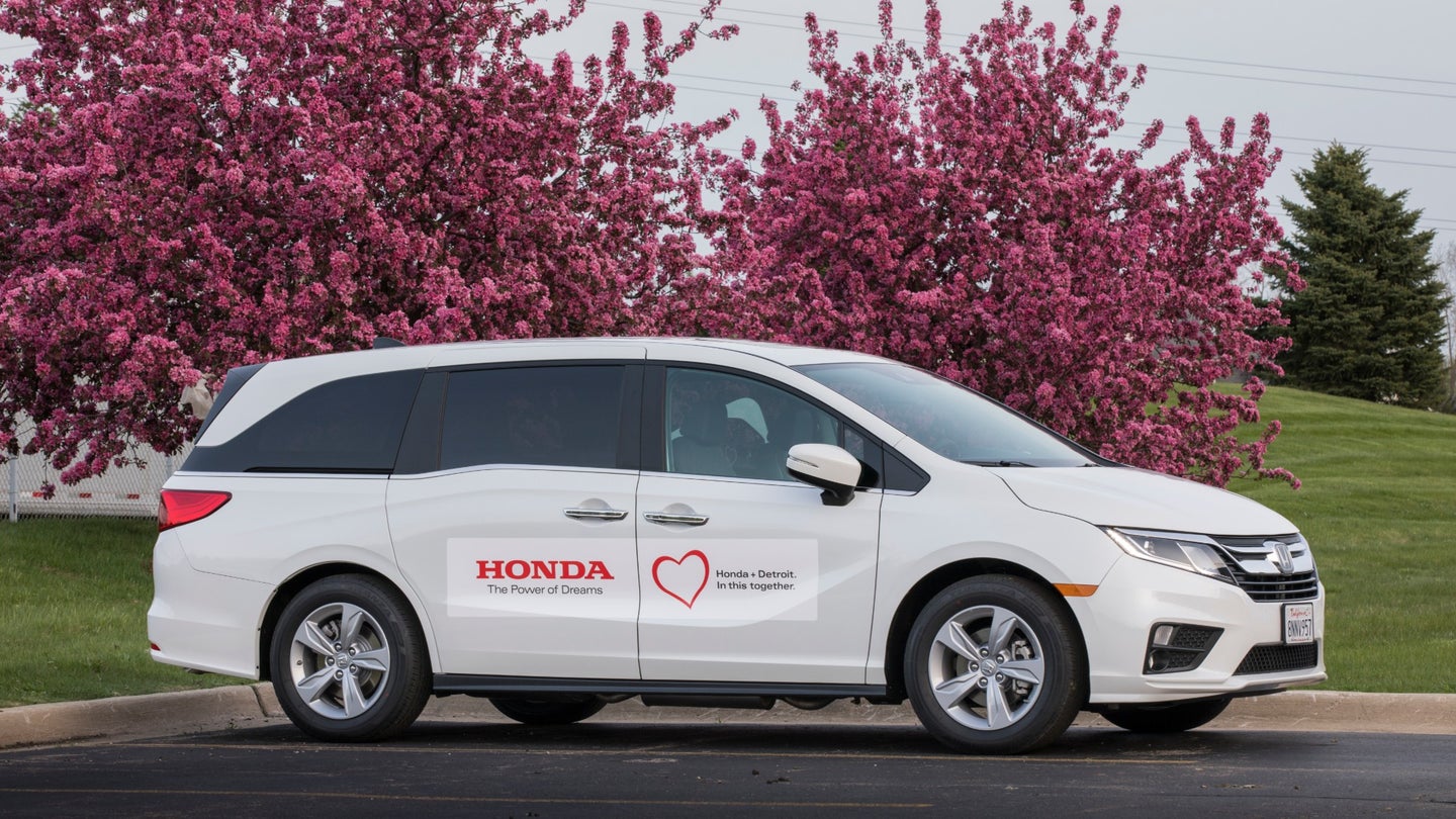 Honda’s Modified Odyssey Minivans Arrive in Detroit to Help Coronavirus Patients