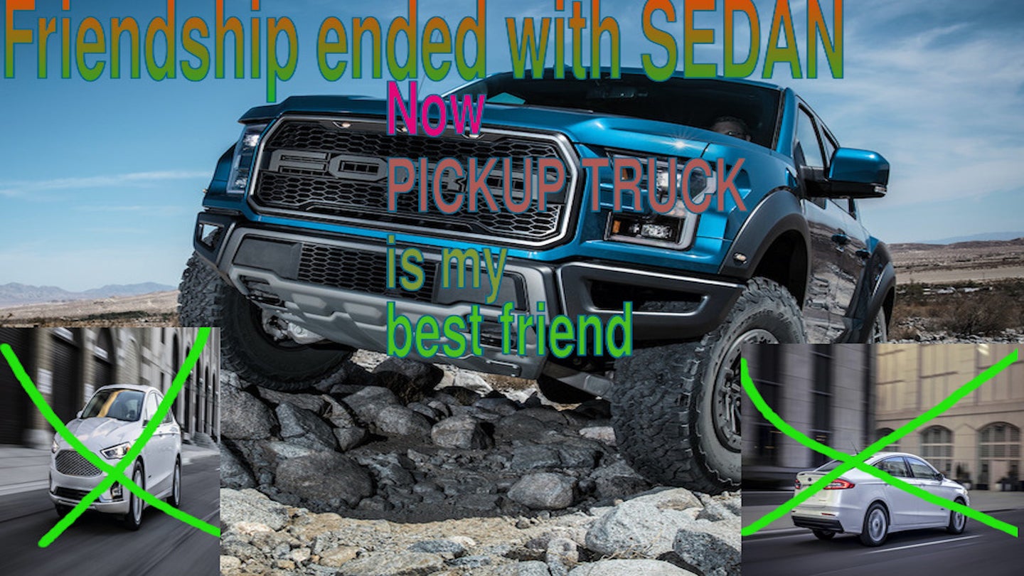 Pickup Trucks Outsold Sedans In America for the First Time Ever This April