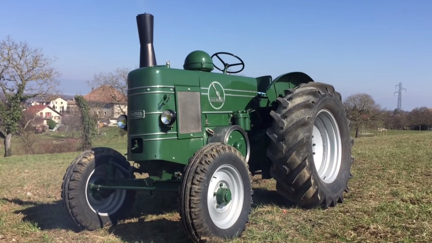 You Can Start This 70-Year-Old Tractor With Paper and a Shotgun Shell