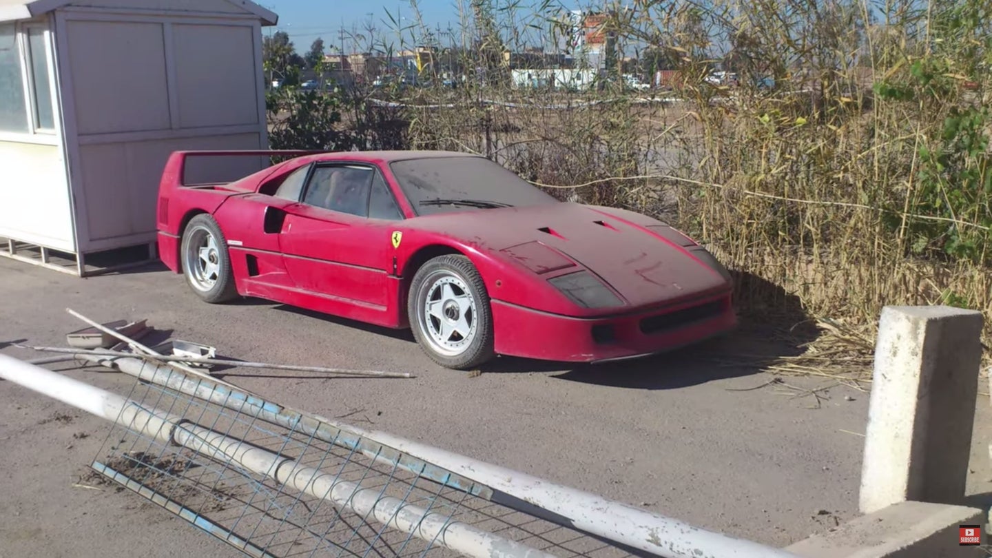 How the Internet Helped Find This Trashed Ferrari F40 Lost in Iraq