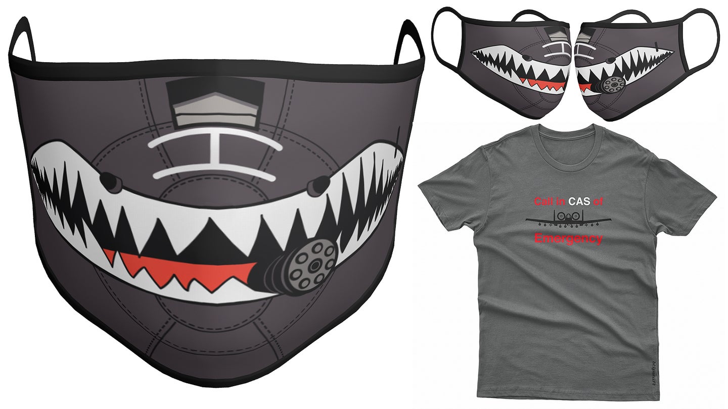 Support First Responders And Look ‘BRRRRTTTiful’ With This A-10 Warthog Mask And T-Shirt