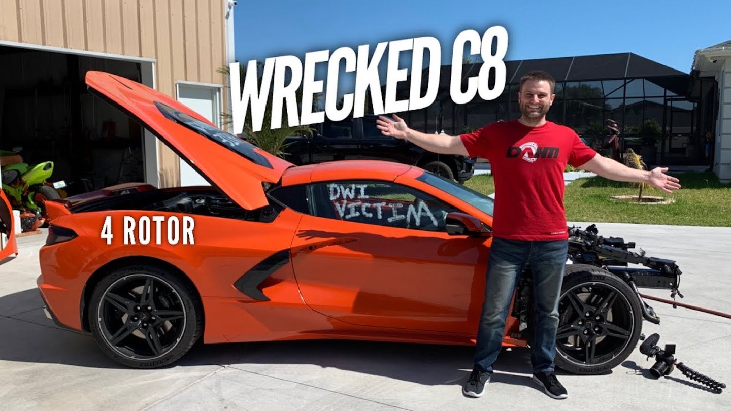 2020 Corvette Wrecked After One Day Gets New Life With a Quad-Rotor Swap