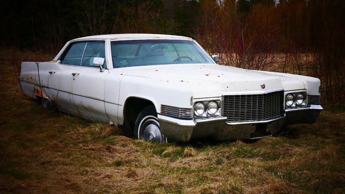 Watch a Man Revive a 1970 Cadillac DeVille Stuck in a Field for 20 Years