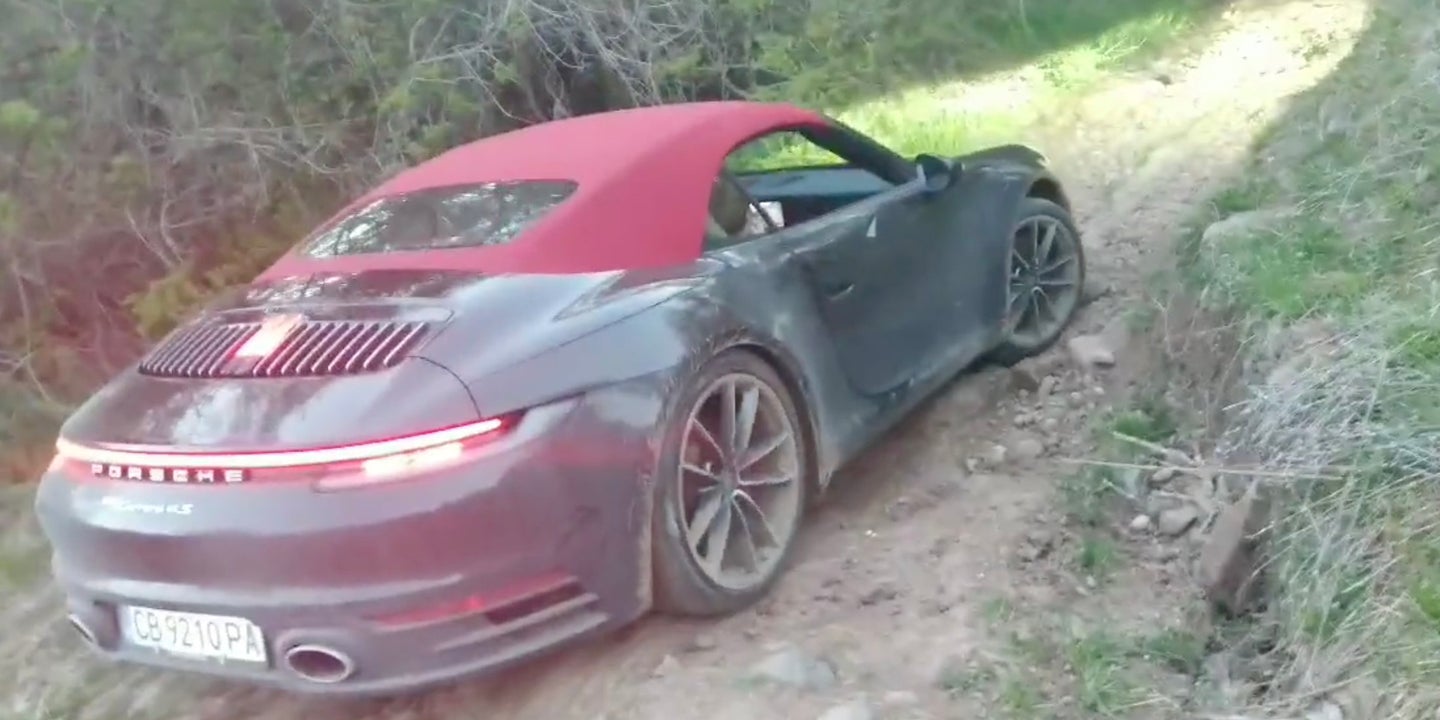 Man Takes His Porsche 911 Cabriolet Off-Roading, Because Why the Hell Not?