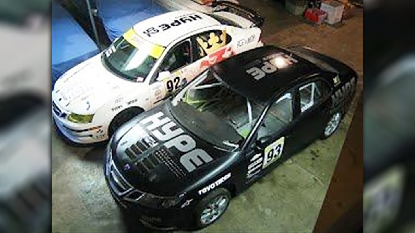 This Duo of Legit Saab 9-3 Touring Cars Could Be Your Ticket to Track Day Glory